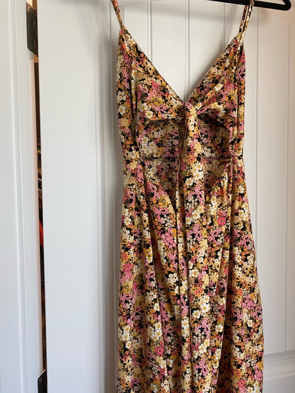 Forever 21 Floral Slip Midi Dress in Pink and Yellow - Picture 3 of 5